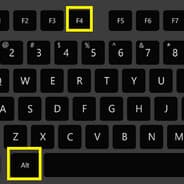 Press Alt-F4