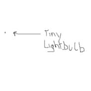 tiny lightbulb