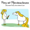 Pony mit Pferdeschwanz