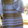 blue and black dress