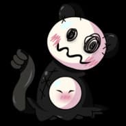A happy panda bear