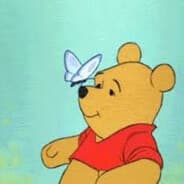 winnie puh with butterfly