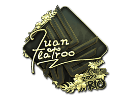 Sticker | juanflatroo (Gold) | Rio 2022