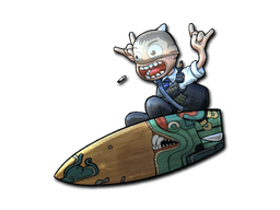 Sticker | Fire Serpent Surf K (Foil)