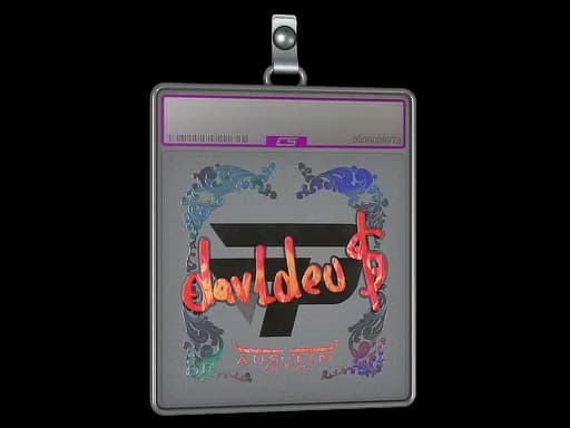 Sticker Slab | dav1deuS (Holo) | Austin 2025