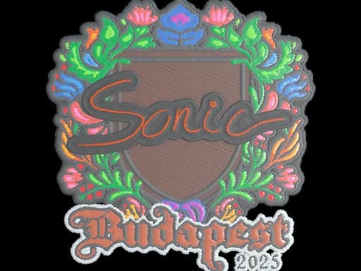 Sticker | Sonic (Embroidered) | Budapest 2025