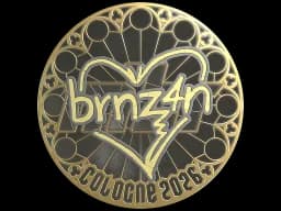 Sticker | brnz4n (Gold) | Cologne 2026