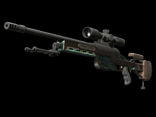 SSG 08 | Azure Glyph (Battle-Scarred)