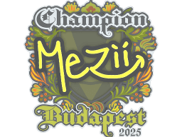 Sticker | mezii (Champion) | Budapest 2025