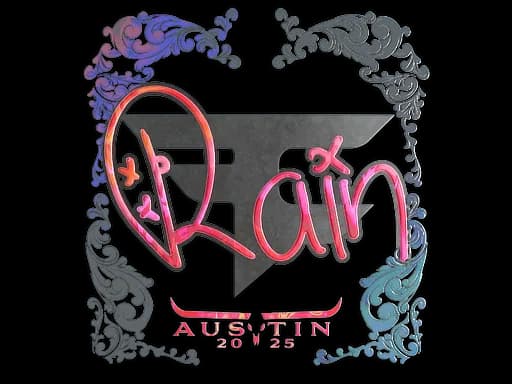 Sticker | rain (Holo) | Austin 2025
