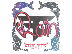 Sticker | rain (Holo) | Austin 2025