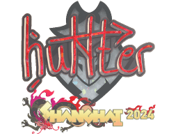 Sticker | huNter- (Glitter) | Shanghai 2024