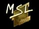 Sticker | MSL (Gold) | Boston 2018 CS2 skin