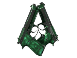 Dual Berettas | Polished Malachite (Field-Tested)