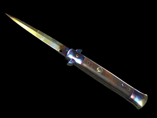 ★ Stiletto Knife | Case Hardened (Minimal Wear)