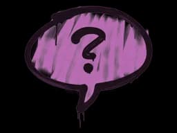 Sealed Graffiti | Question Mark (Bazooka Pink)