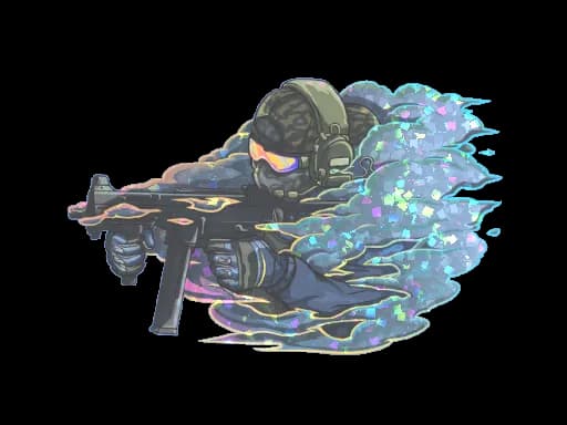 Sticker | Pushing Smokes (Glitter)