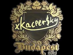 Sticker | xKacpersky (Gold) | Budapest 2025