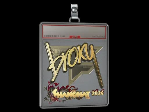 Sticker Slab | broky (Gold) | Shanghai 2024