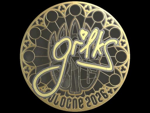 Sticker | gr1ks (Gold) | Cologne 2026