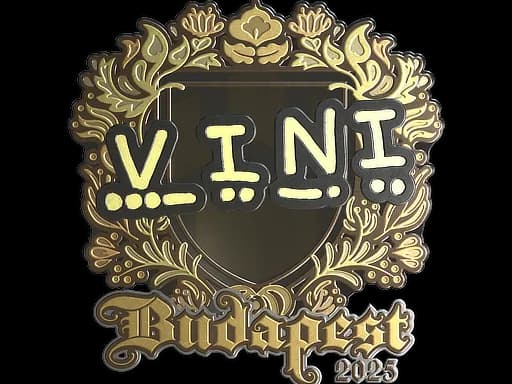 Sticker | VINI (Gold) | Budapest 2025