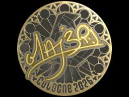 Sticker | MAJ3R (Gold) | Cologne 2026