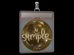 Sticker Slab | s1mple (Gold) | Katowice 2019