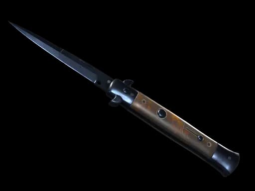 ★ StatTrak™ Stiletto Knife | Blue Steel (Battle-Scarred)