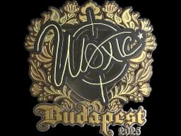 Sticker | woxic (Gold) | Budapest 2025