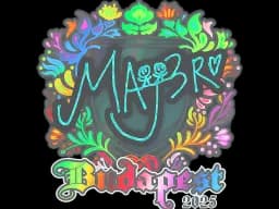 Sticker | MAJ3R (Holo) | Budapest 2025