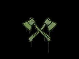 Sealed Graffiti | X-Axes (Battle Green)