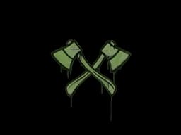 Sealed Graffiti | X-Axes (Battle Green)