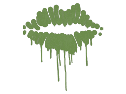 Sealed Graffiti | Kiss (Battle Green)