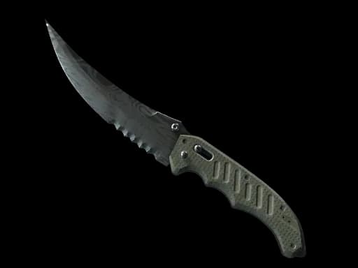 ★ StatTrak™ Flip Knife | Damascus Steel (Battle-Scarred)
