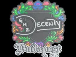 Sticker | decenty (Embroidered) | Budapest 2025