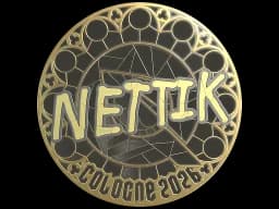 Sticker | nettik (Gold) | Cologne 2026