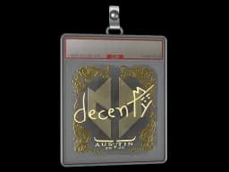 Sticker Slab | decenty (Gold) | Austin 2025