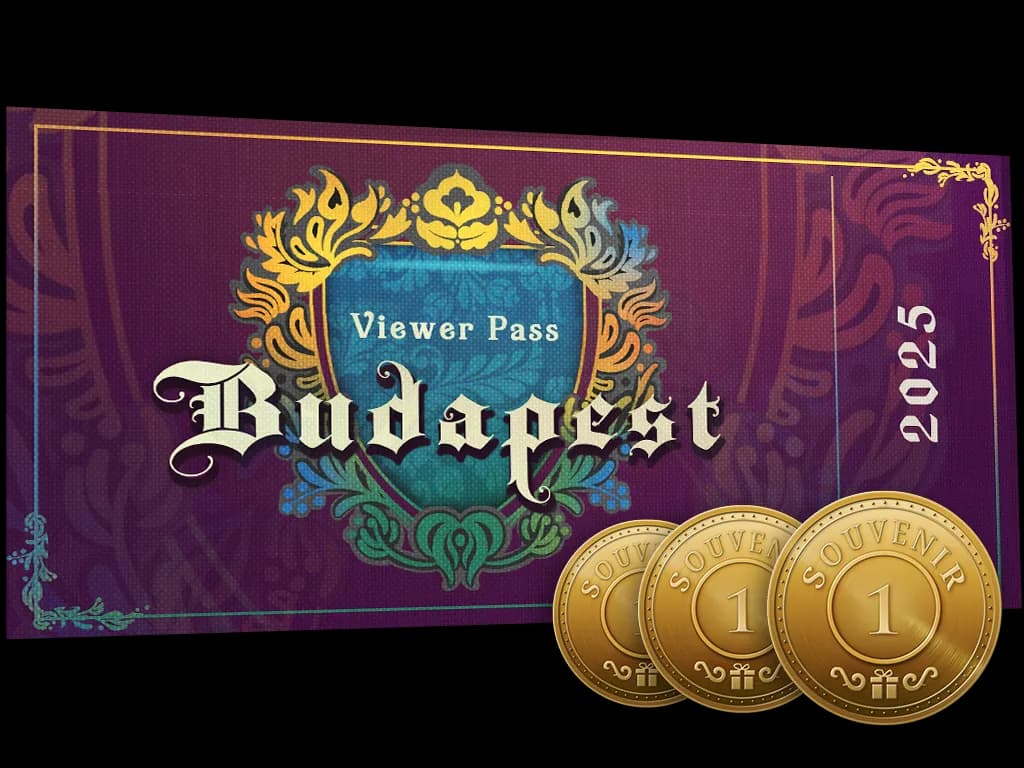 Budapest 2025 Viewer Pass + 3 Souvenir Tokens