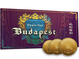 Budapest 2025 Viewer Pass + 3 Souvenir Tokens