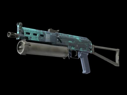 StatTrak™ PP-Bizon | Cobalt Halftone (Factory New)