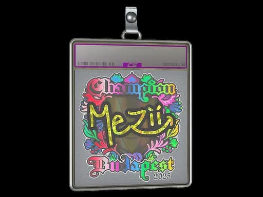 Sticker Slab | mezii (Holo, Champion) | Budapest 2025