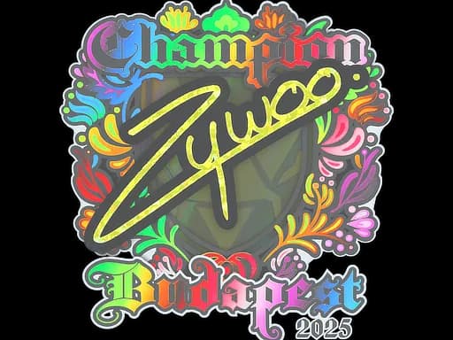 Sticker | ZywOo (Holo, Champion) | Budapest 2025