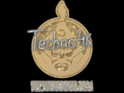 Sticker | Techno4K (Glitter) | Copenhagen 2024
