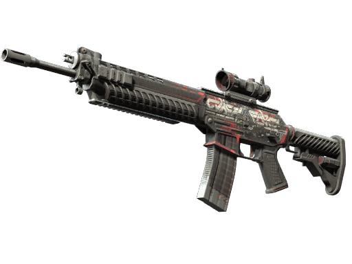 SG 553 | Cyberforce (Battle-Scarred)