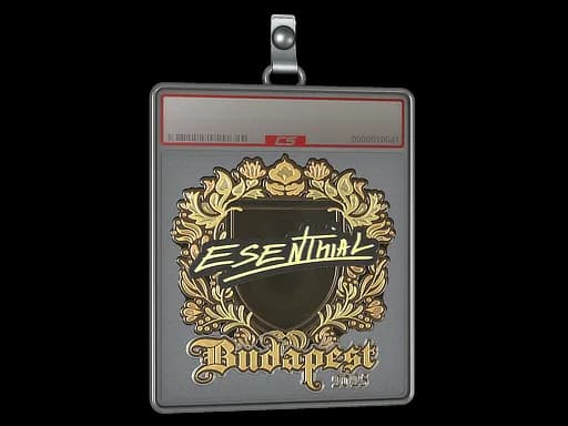 Sticker Slab | esenthial (Gold) | Budapest 2025