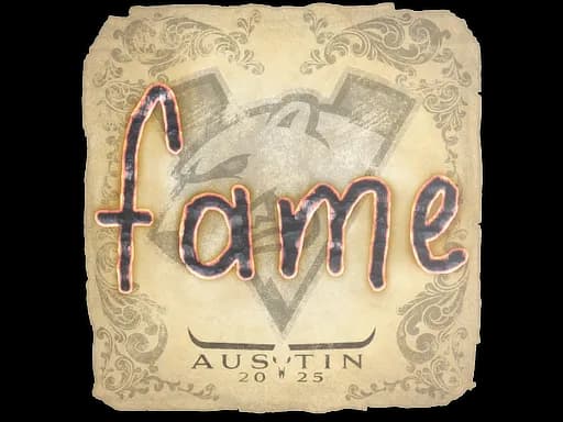 Sticker | fame | Austin 2025
