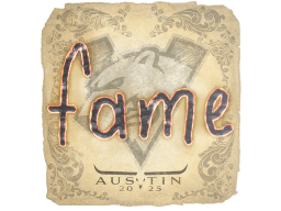 Sticker | fame | Austin 2025