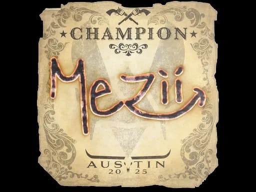 Sticker | mezii (Champion) | Austin 2025