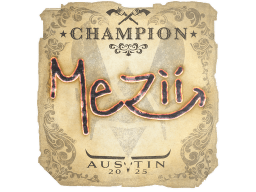 Sticker | mezii (Champion) | Austin 2025