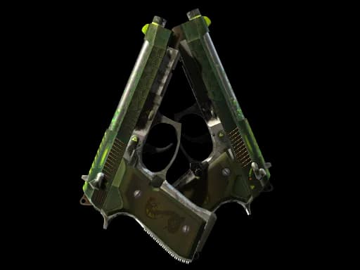 StatTrak™ Dual Berettas | Cobra Strike (Battle-Scarred)